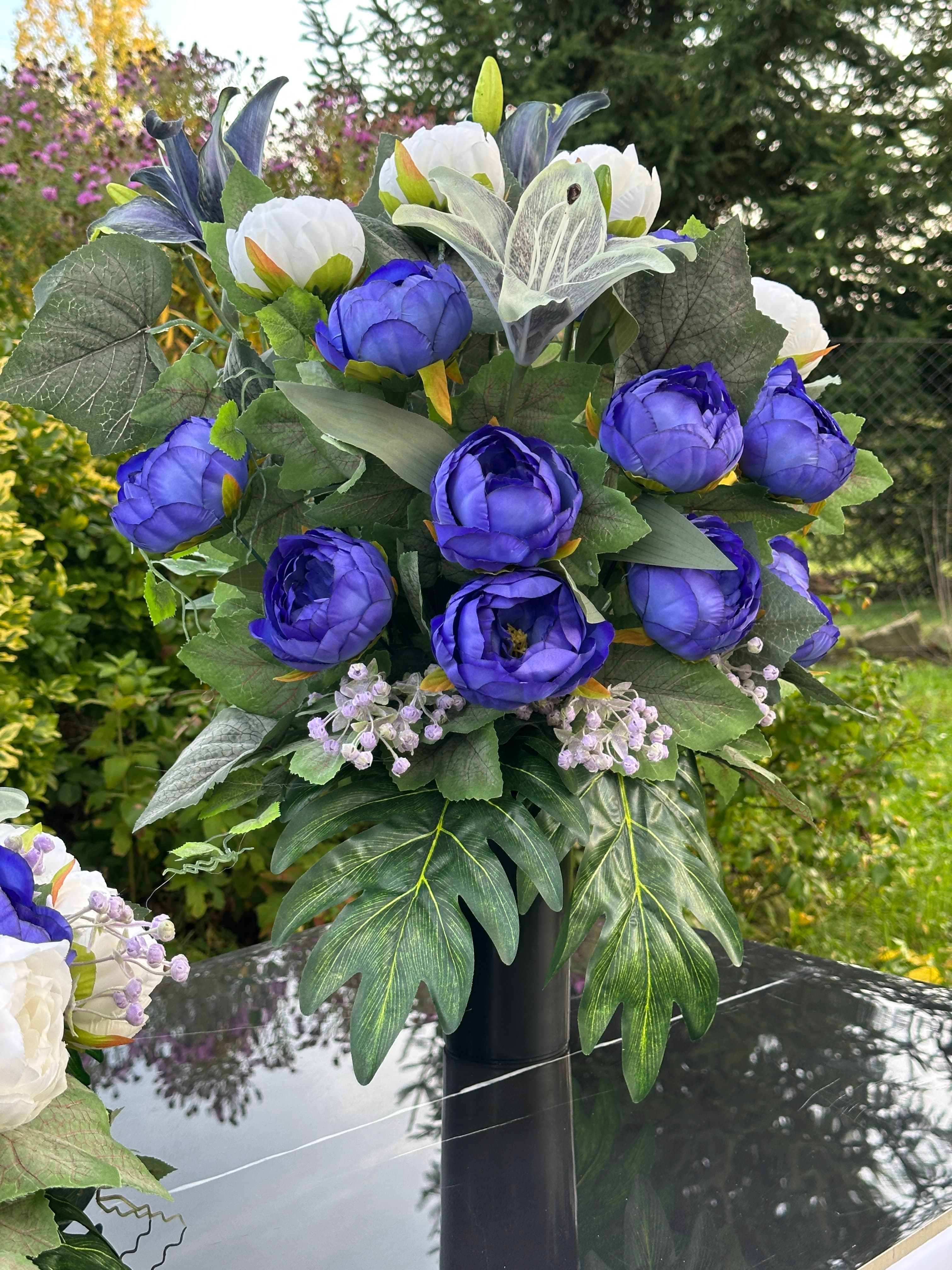 Zestaw niebieski lampion