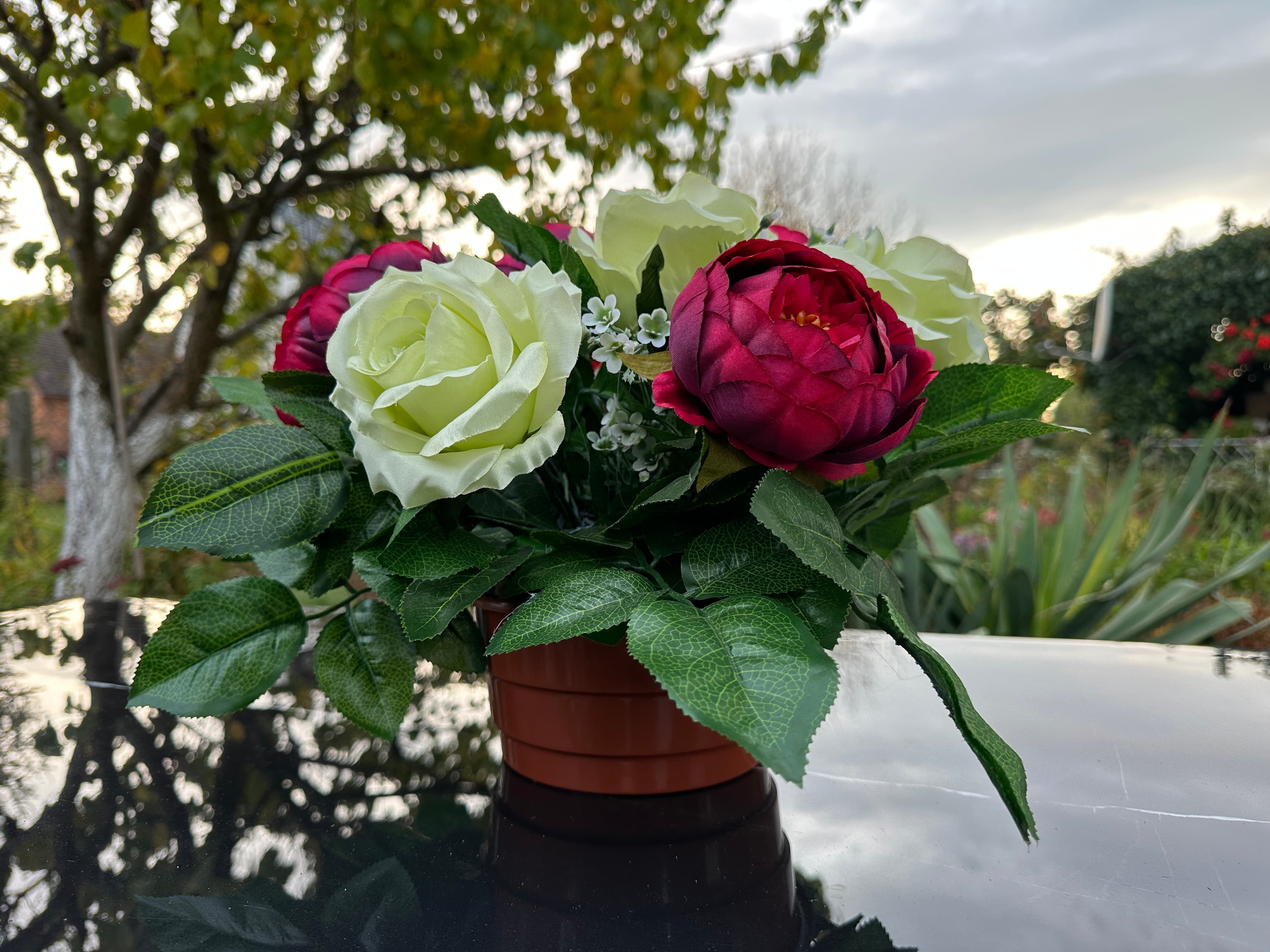 Kompozycja bordo mix