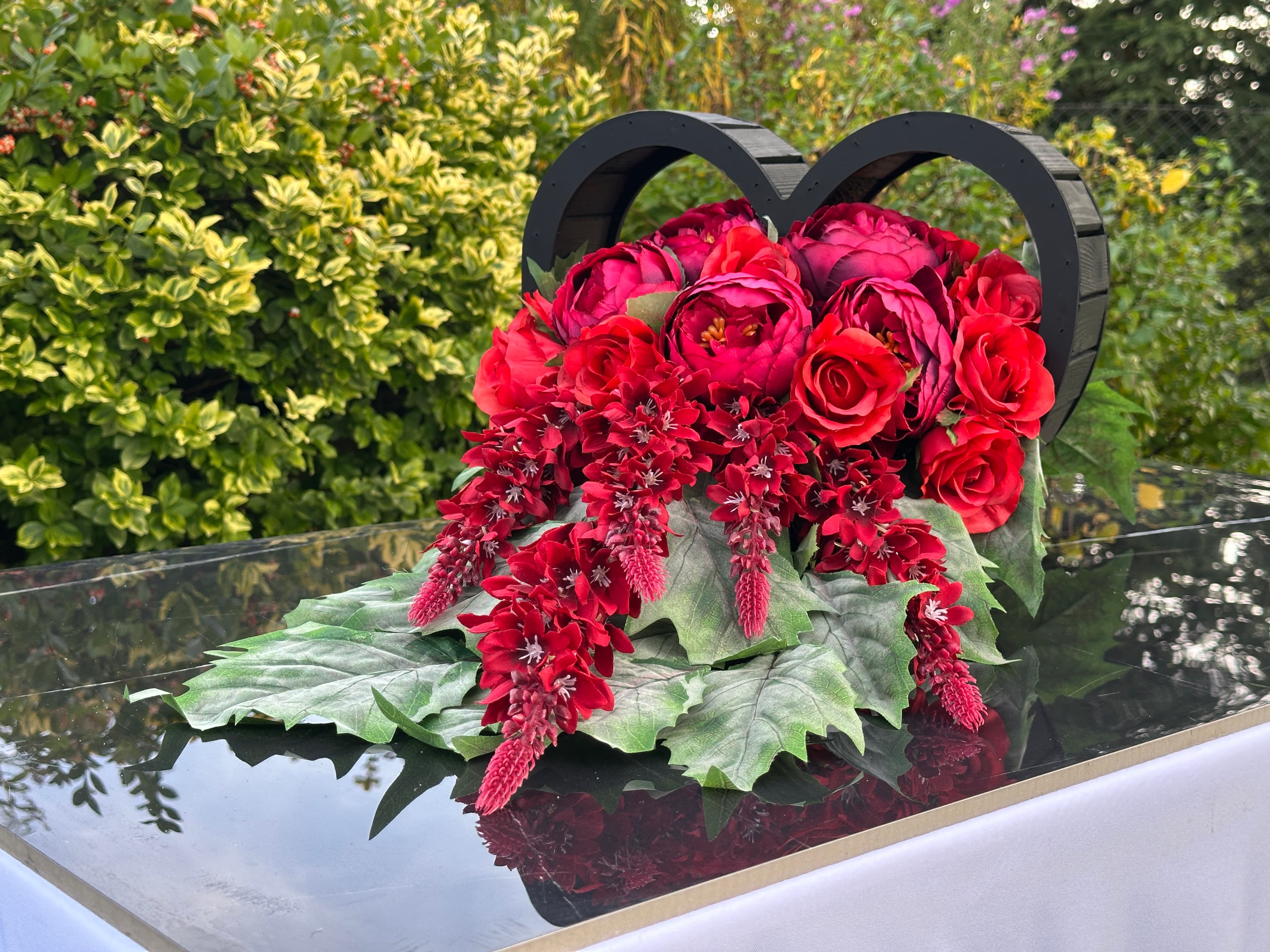 Kompozycja czerwone serce