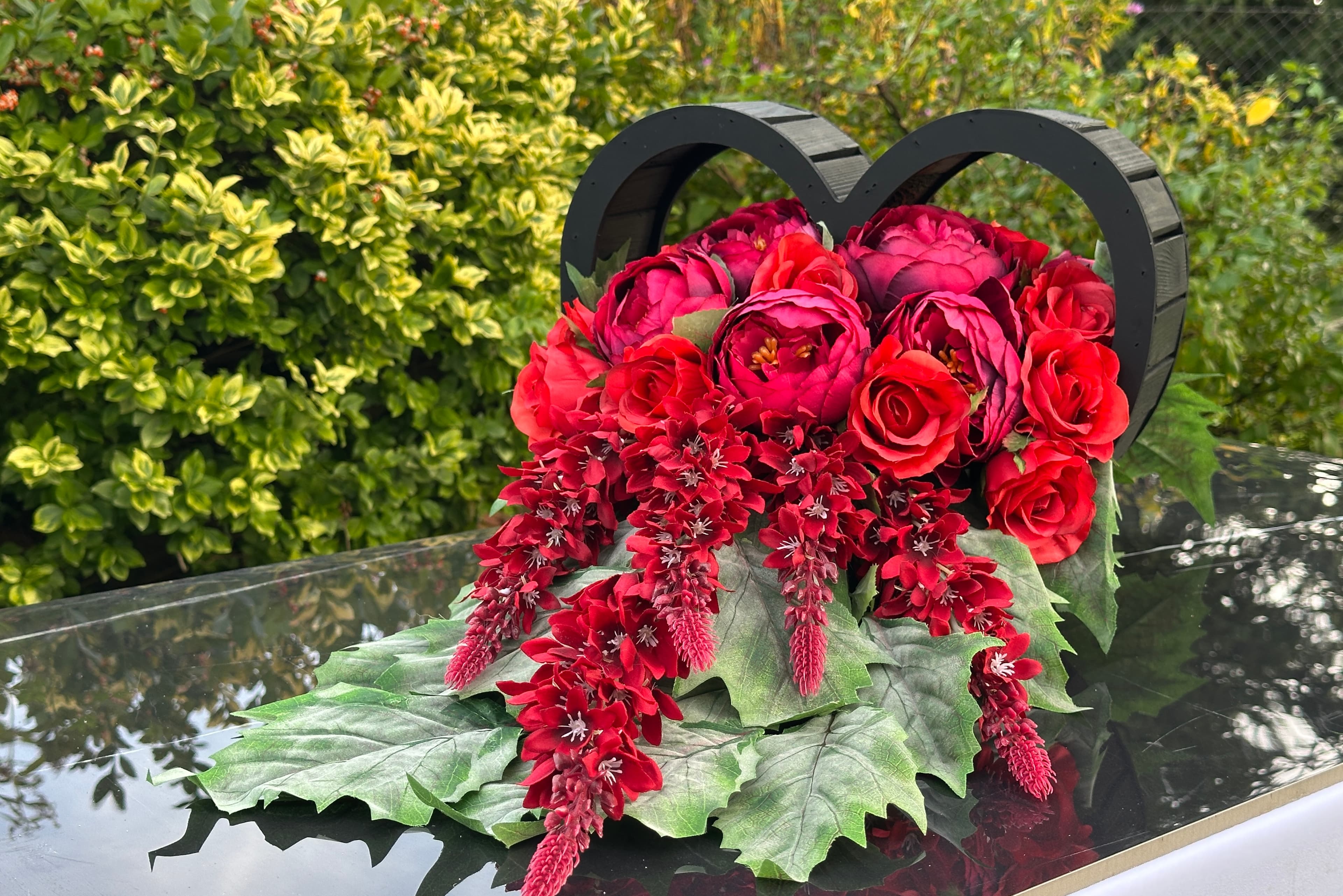 Kompozycja czerwone serce