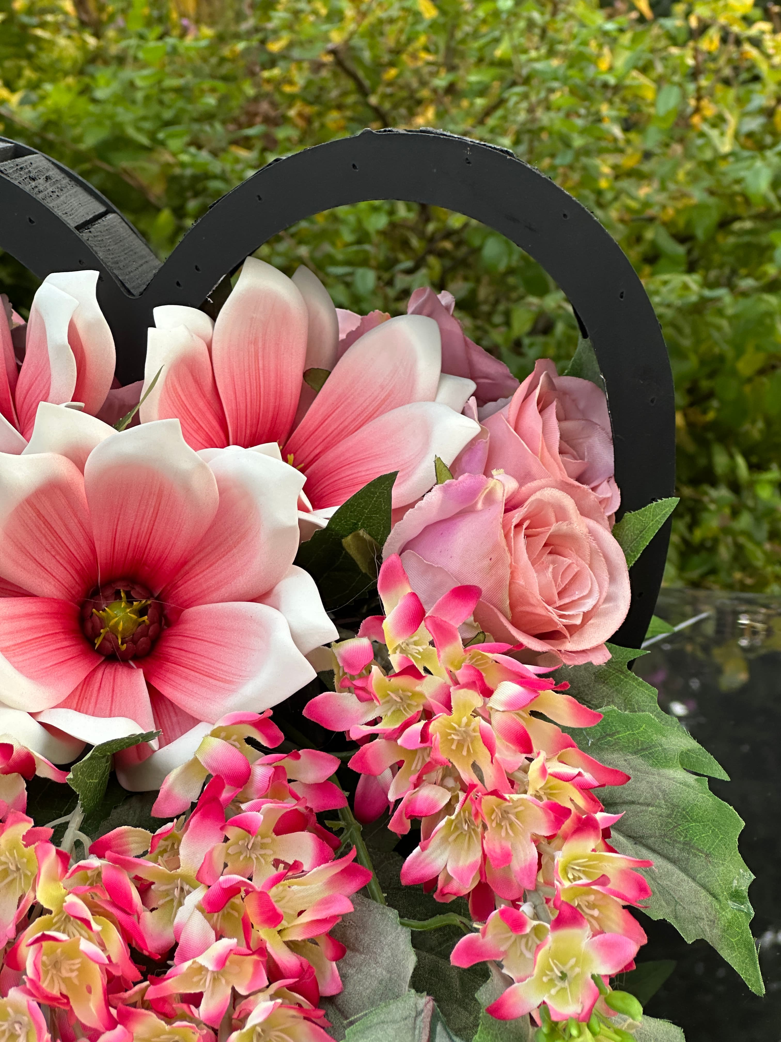 Kompozycja różowe serce