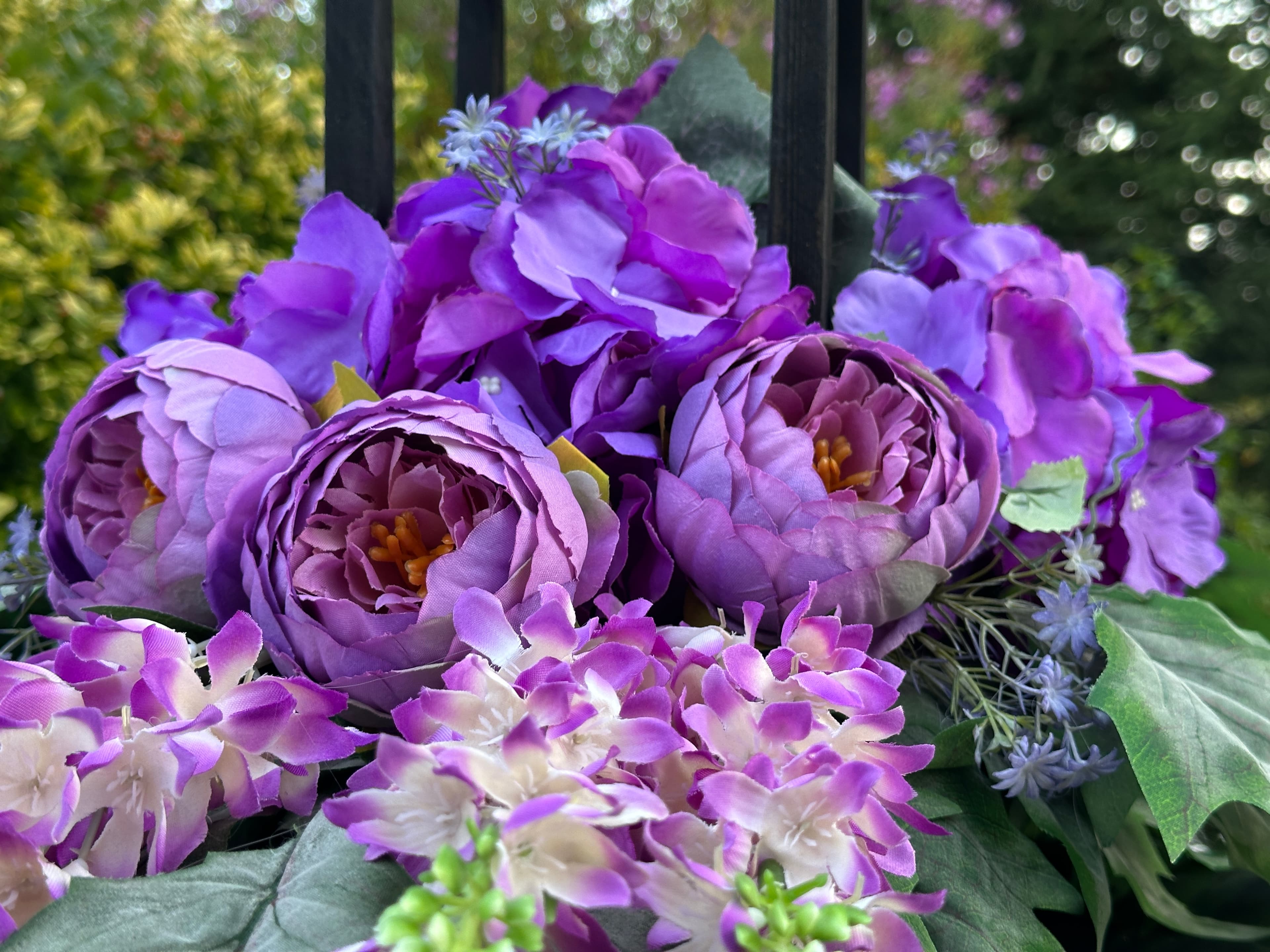 Lampion czarny fiolet