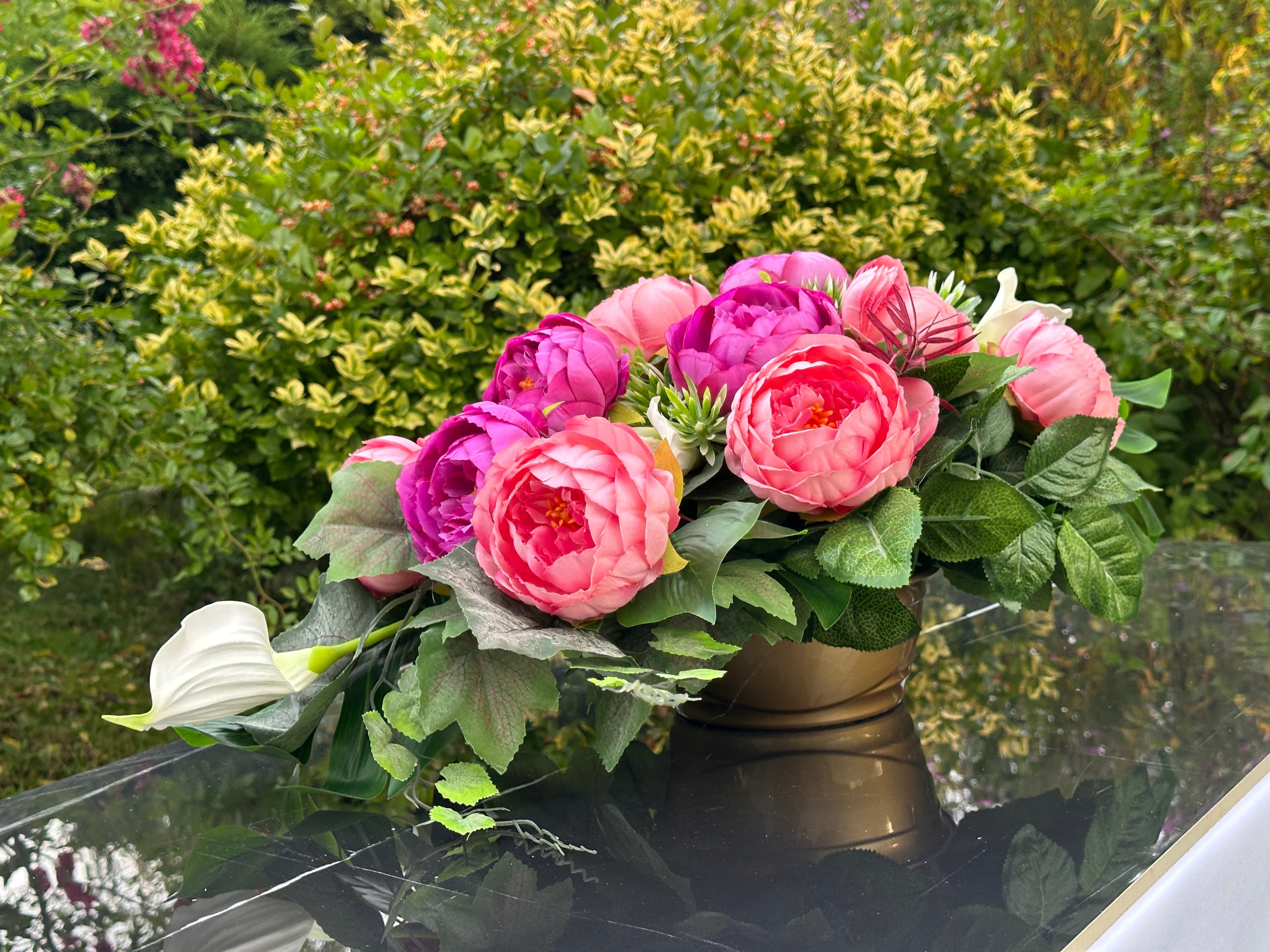 Kompozycja róż fiolet